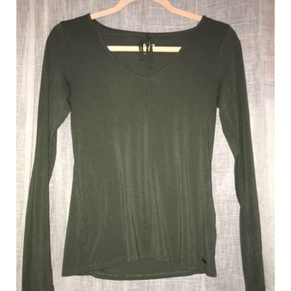 Hollister Green Long Sleeve Shirt - Picture 1 of 3